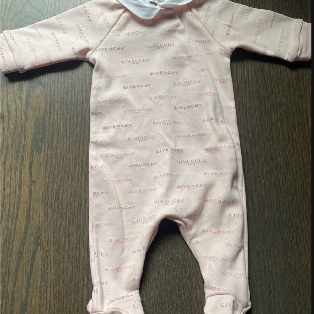 Givenchy Pink Kids One Piece Footie